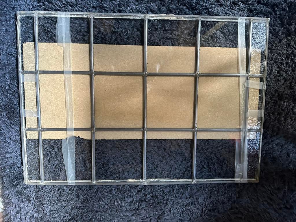 Glas in lood raampje., Ophalen, Gebruikt