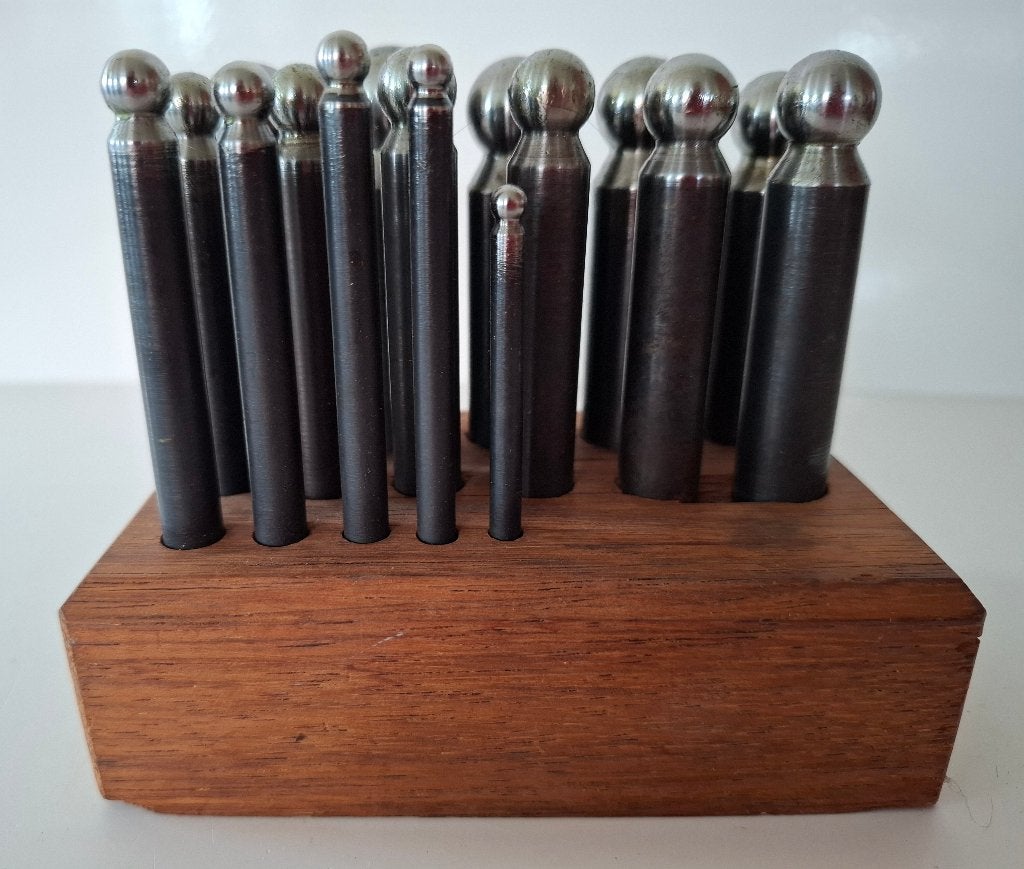 Set bolle ponsen 5 mm. t/m 20 mm., Antiek en Kunst, Ophalen of Verzenden