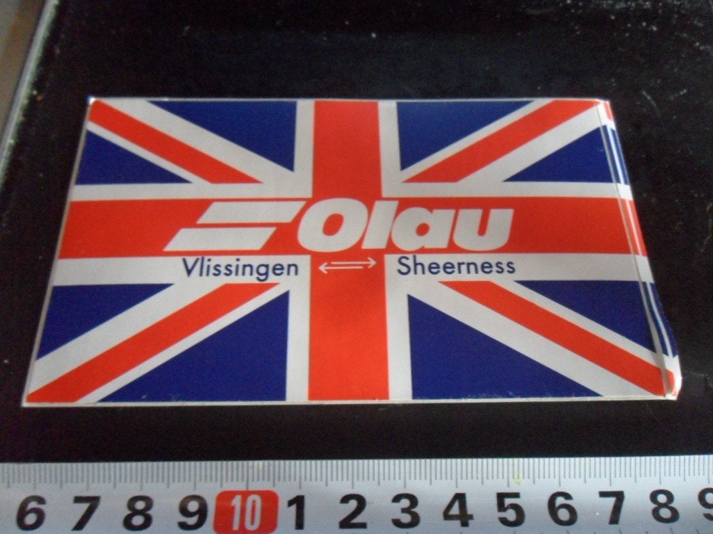 sticker 190 ferry OLAU vlissingen sheerness *, Ophalen, Zo goed als nieuw