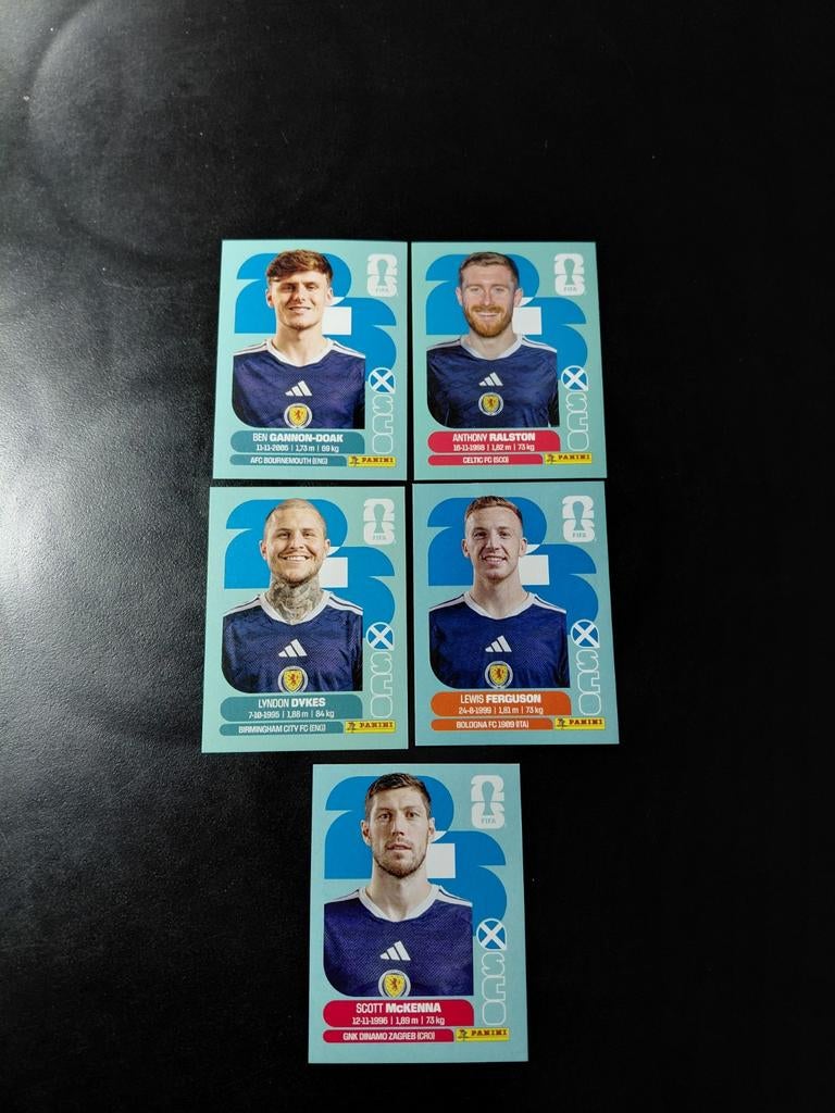 Schotland (panini wk 2026 stickers), Verzamelen, Sportartikelen en Voetbal, Ophalen of Verzenden, Nieuw, Buitenlandse clubs, Poster, Plaatje of Sticker