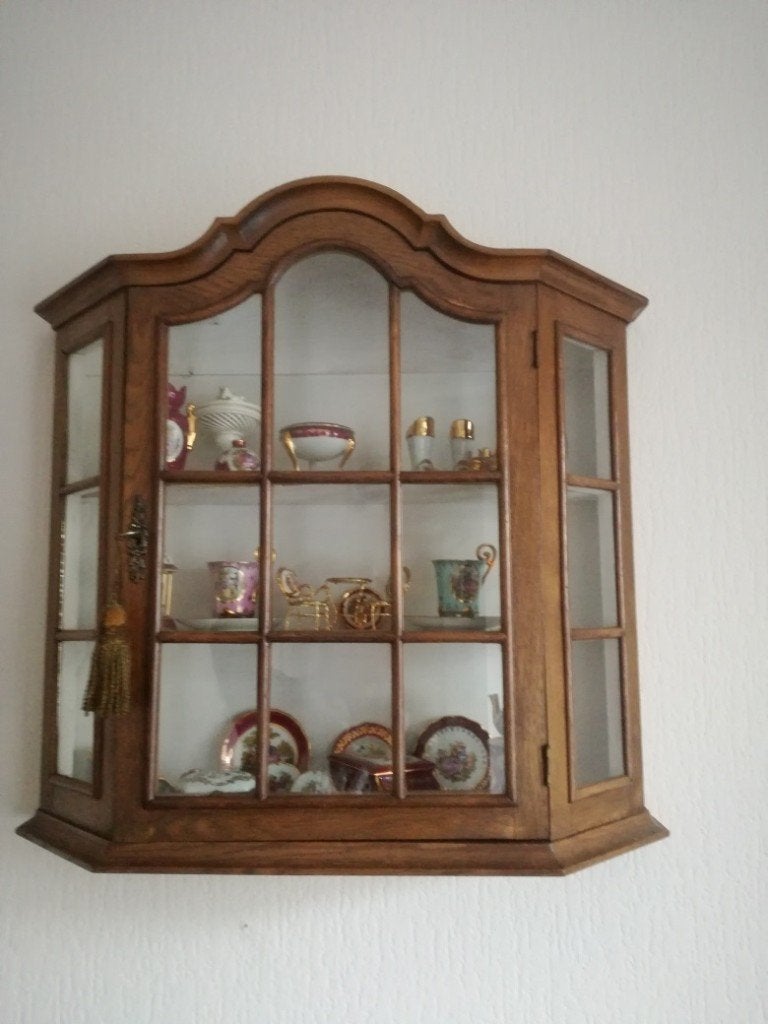 vitrine kastje excl inhoud, Huis en Inrichting, Ophalen, Hout, Zo goed als nieuw, Overige typen