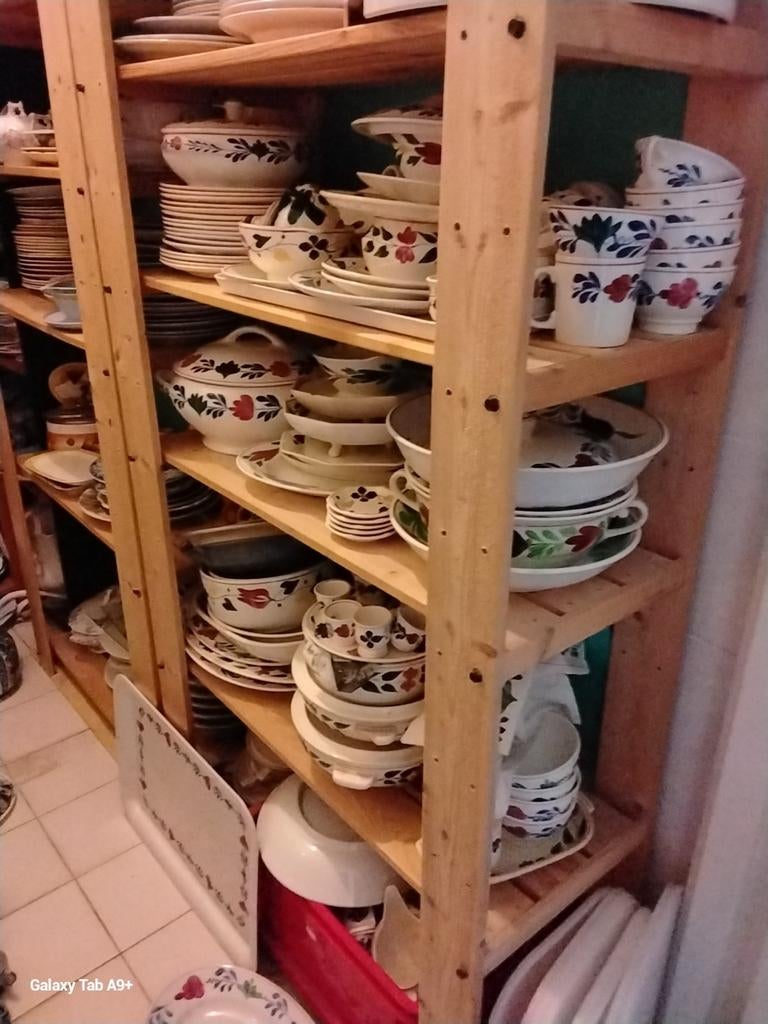 Groot servies Boerenbont stijl - Compleet en divers, Huis en Inrichting, Keuken | Servies, Ophalen of Verzenden