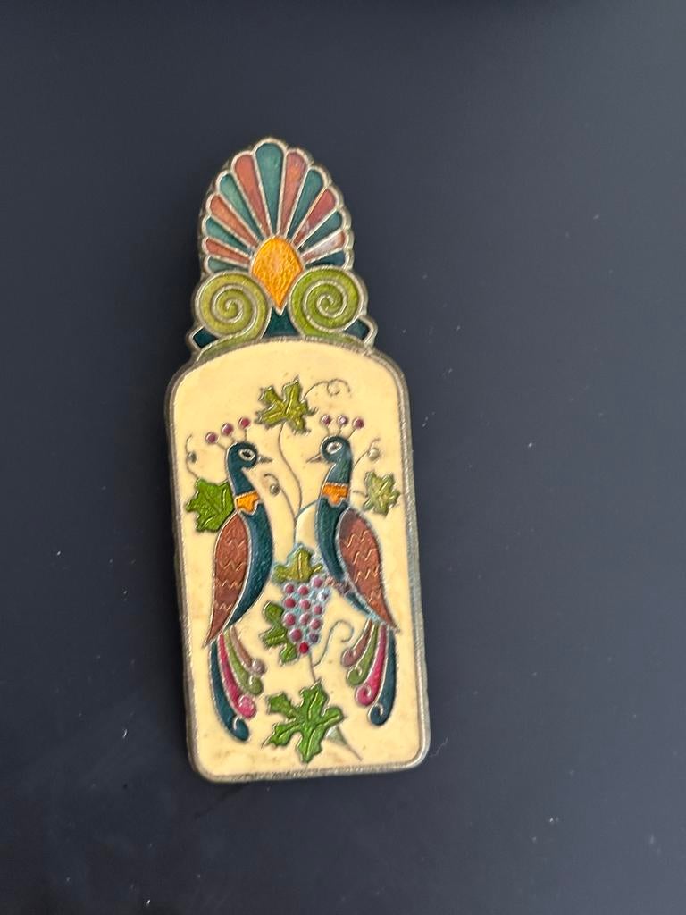 Vintage messing paperclip Griekenland(1950), Antiek en Kunst, Antiek | Koper en Brons, Ophalen of Verzenden