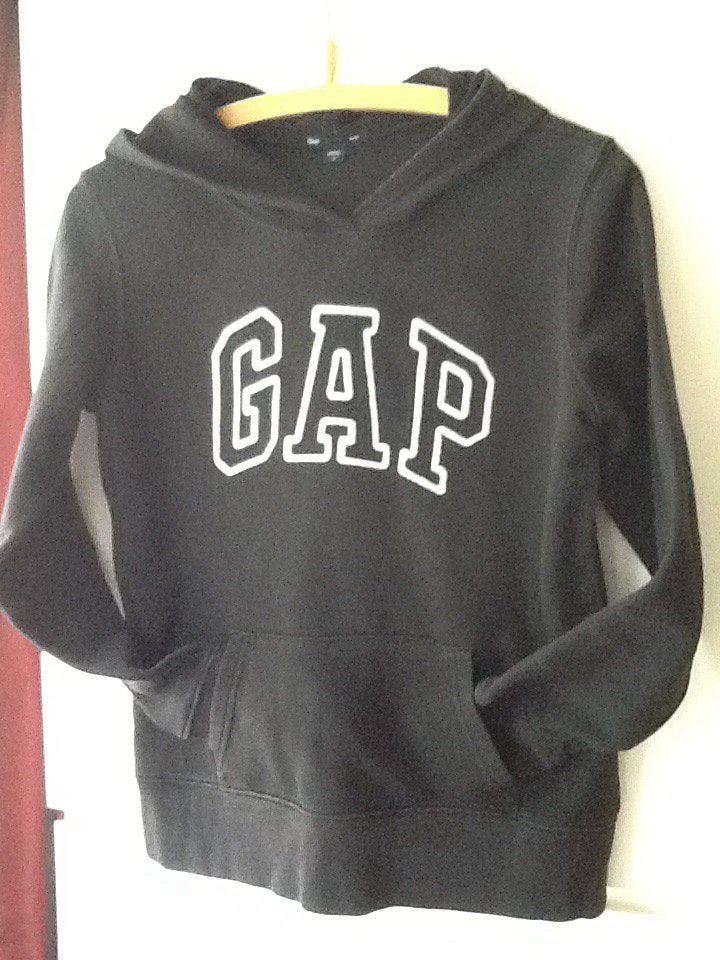 Zwart GAP sweatshirt met hoody., Ophalen of Verzenden, Zo goed als nieuw, Jongen of Meisje, Trui of Vest