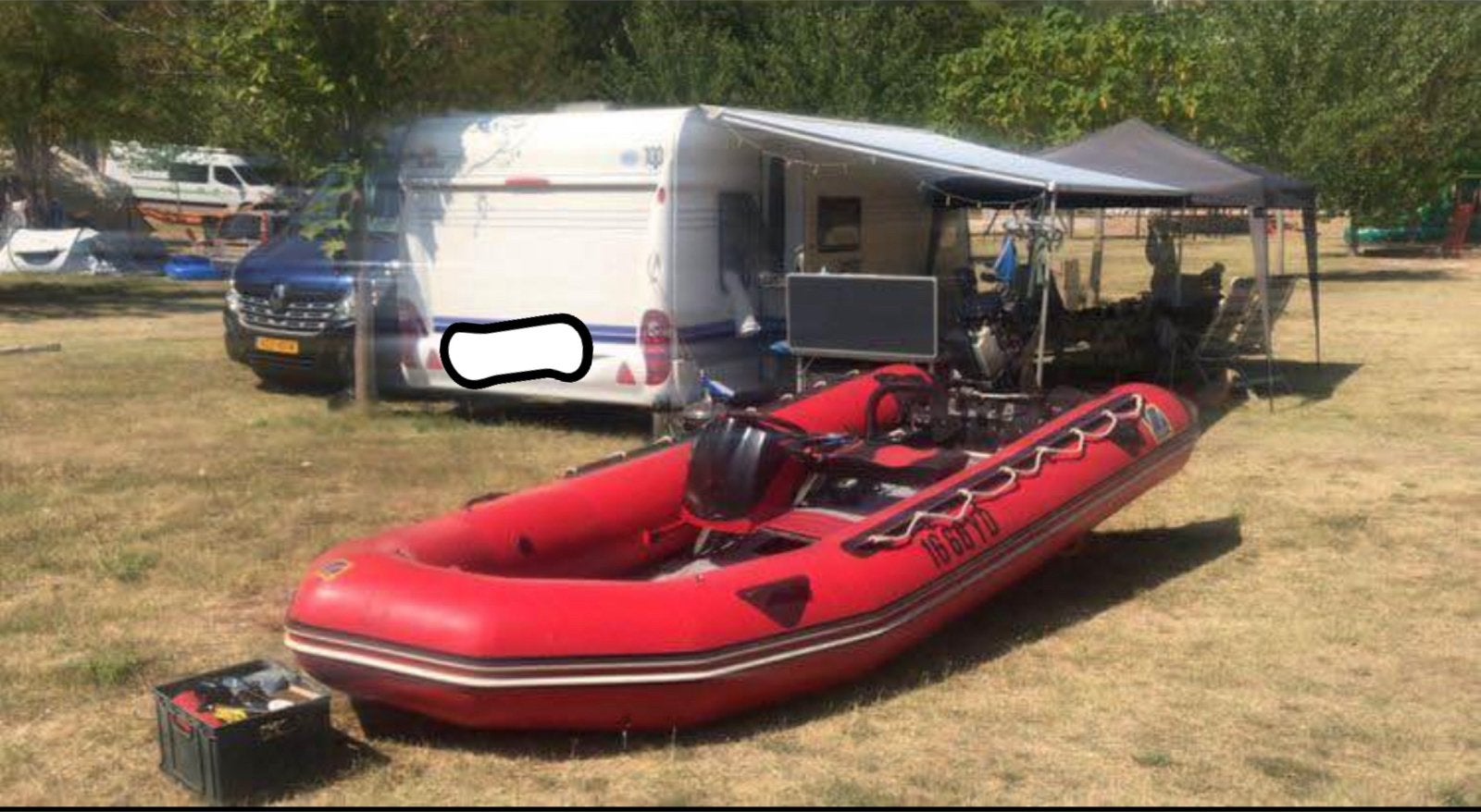 Zodiac 3349 MK3, Ophalen, Peddels, Buitenboordmotor, Zodiac
