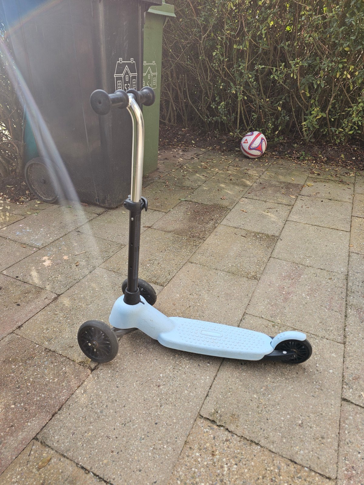 Kinderstep met 3 wielen - Lichtblauw, Ophalen of Verzenden, Gebruikt, Gewone step