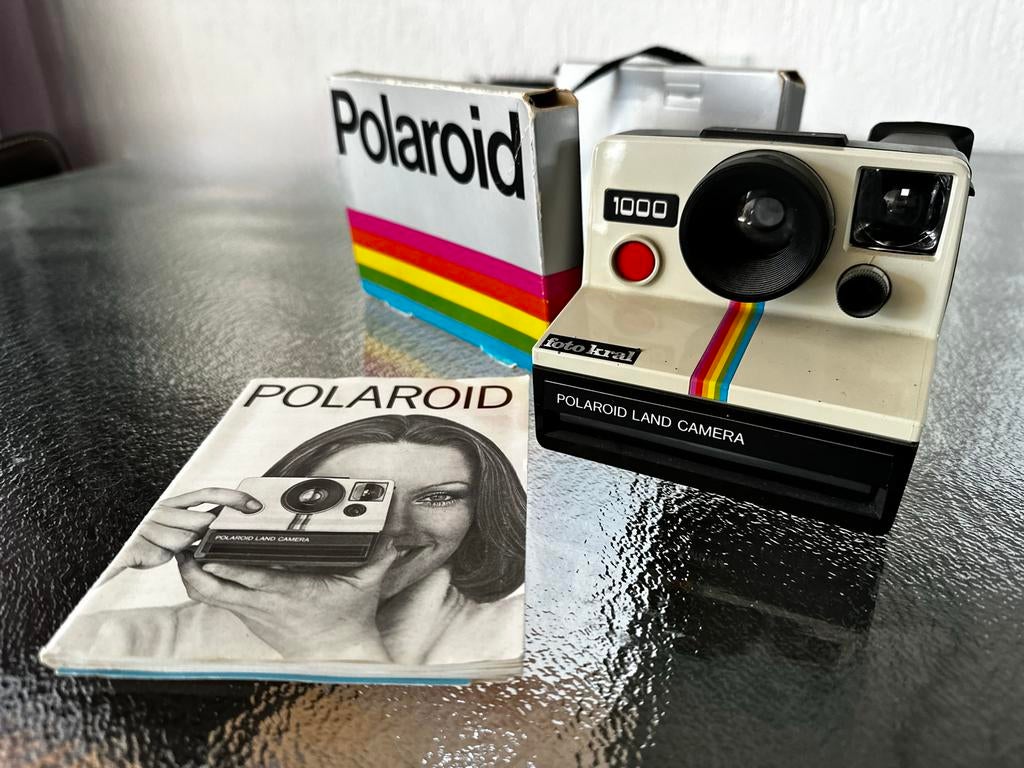 Vintage Polaroid 1000 Land Camera met doos en handleiding, Audio, Tv en Foto, Fotocamera's Analoog, Ophalen of Verzenden, Polaroid