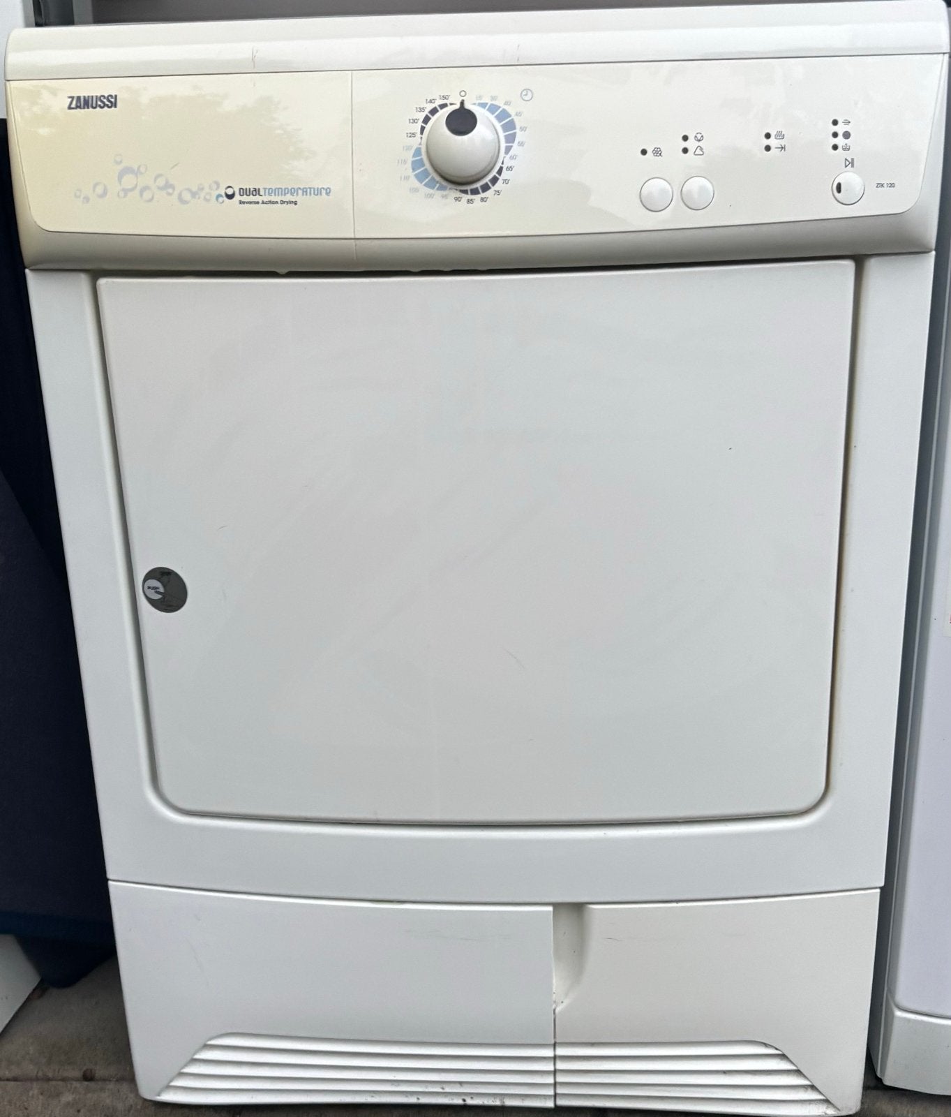 Zanussi DualTemperature Wasdroger - Werkt perfect!, Ophalen, Gebruikt, Voorlader, Condens
