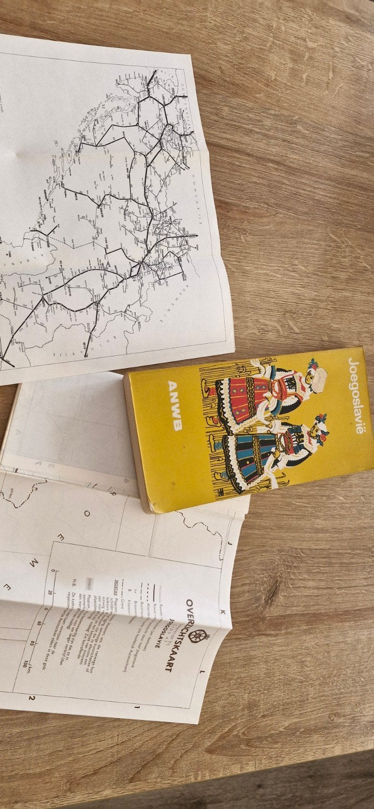ANWB Reisgids Joegoslavië nr. 47 uit 1976 met kaarten, Ophalen of Verzenden