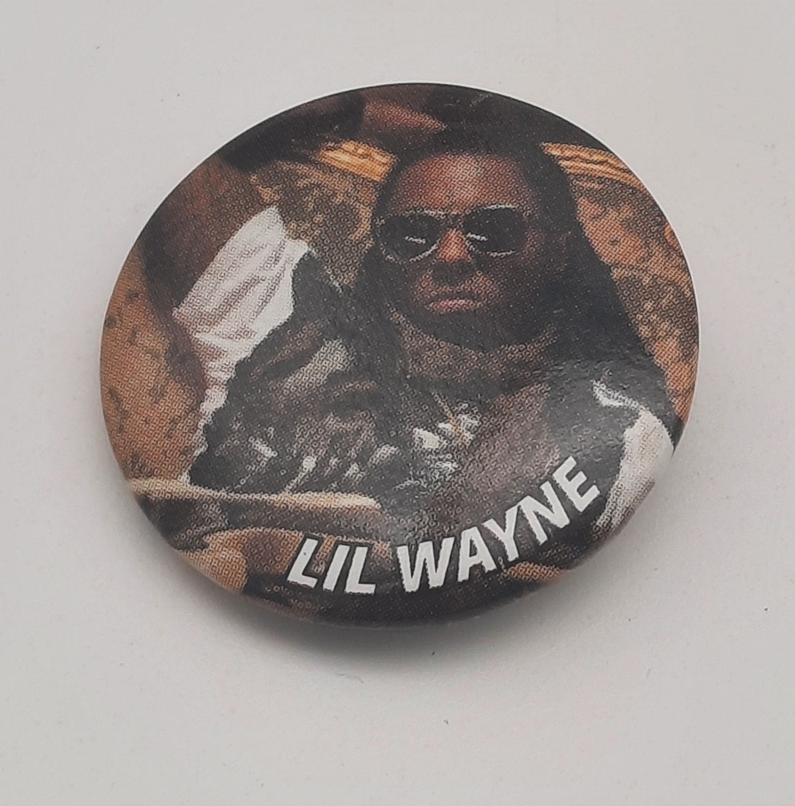 Button Lil Wayne, Verzamelen, Ophalen of Verzenden, Zo goed als nieuw, Overige onderwerpen, Button