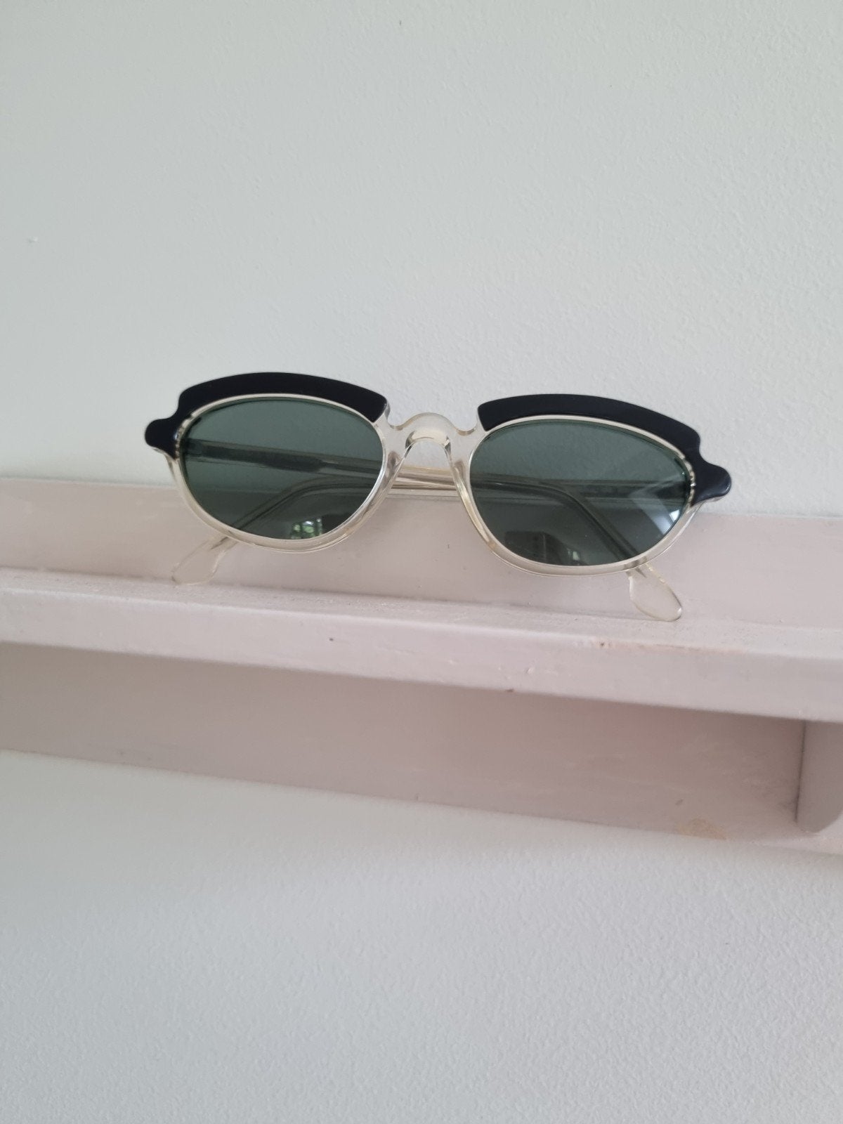 Vintage Zonnebril Retro '70's dames bril., Overige merken, Gebruikt, Zonnebril, Zwart