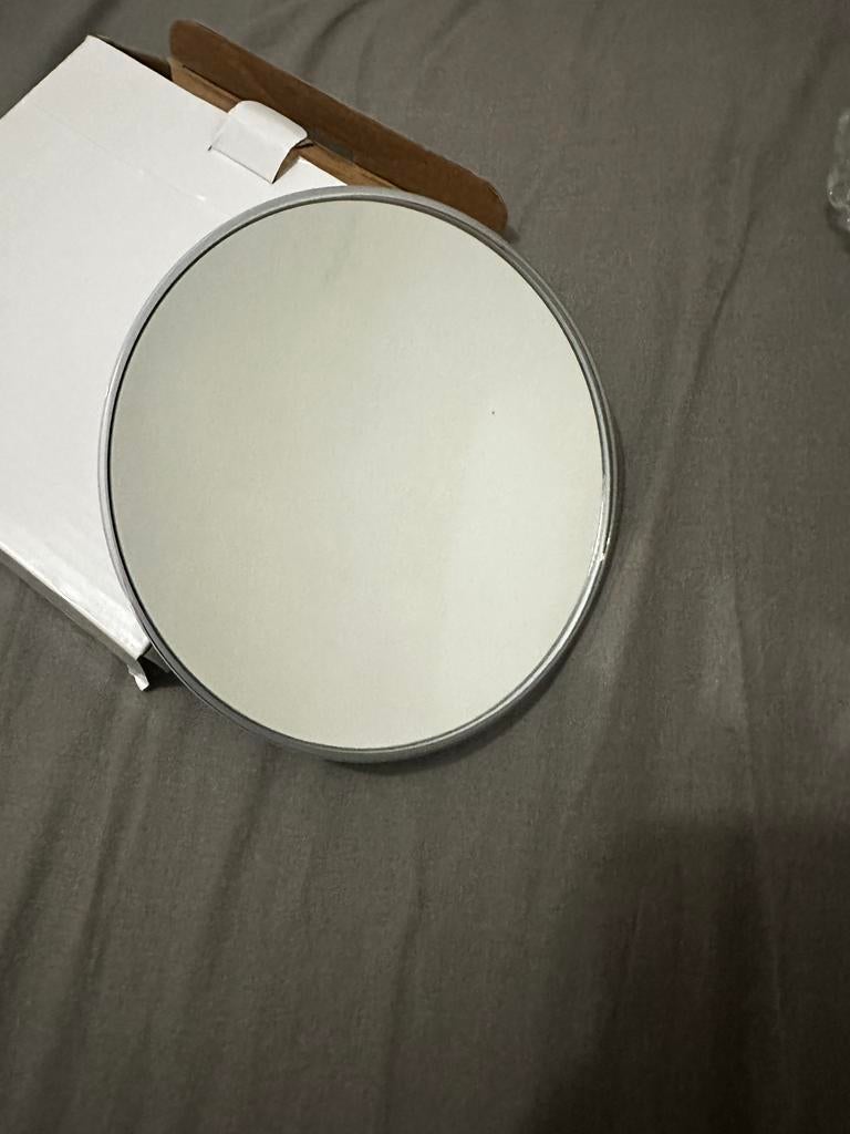 Ronde spiegel met zuignappen, Verzenden, Rond, Nieuw, Glas