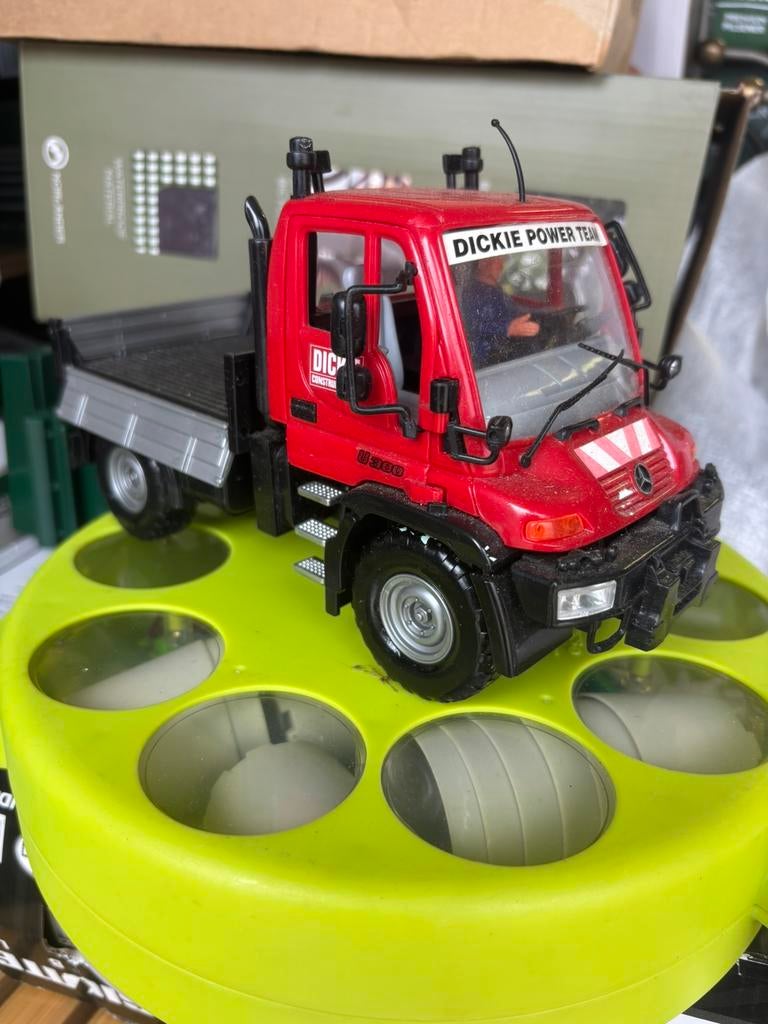 Dickie Mercedes Unimog U300, Ophalen of Verzenden, Gebruikt, Bus of Vrachtwagen, Overige merken