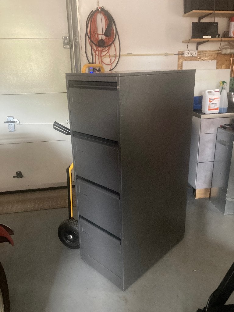 Archiefkast, Huis en Inrichting, Kasten | Roldeurkasten en Archiefkasten, Ophalen, Minder dan 50 cm, Gebruikt, 75 cm of meer