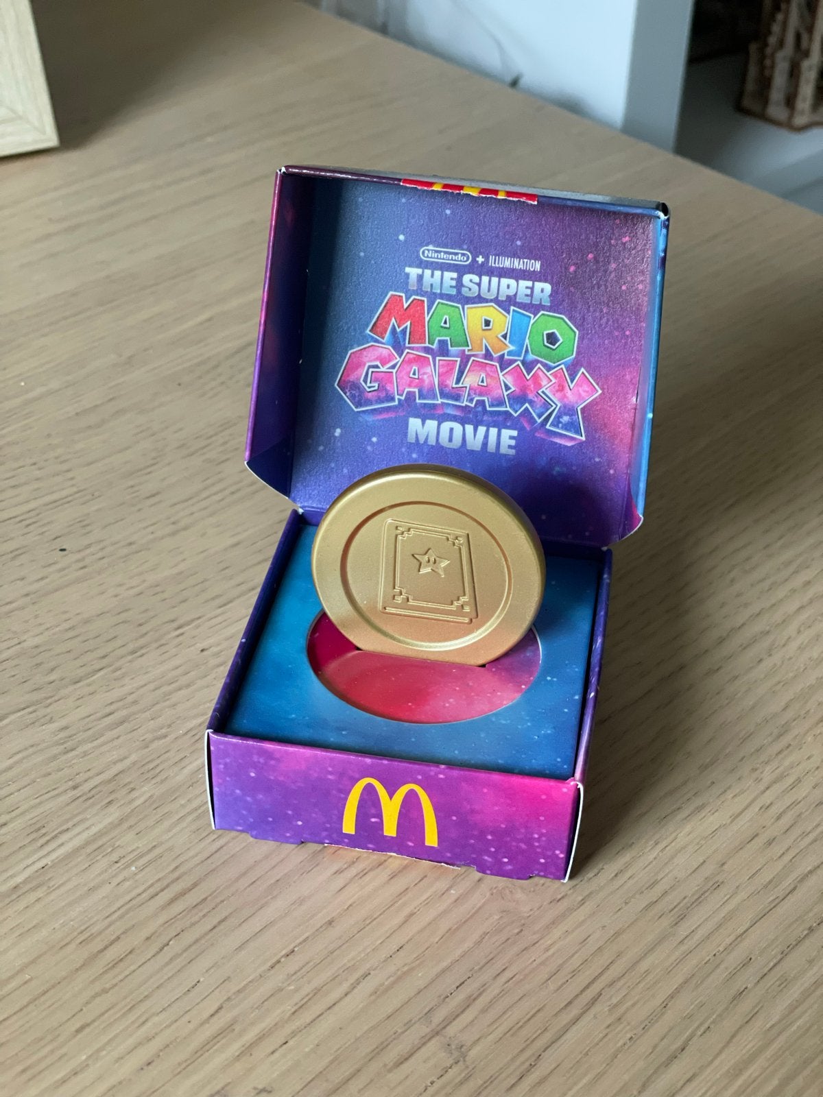 Super Mario Galaxy Movie munt McDonald's, Ophalen of Verzenden, Nieuw, Jongen of Meisje