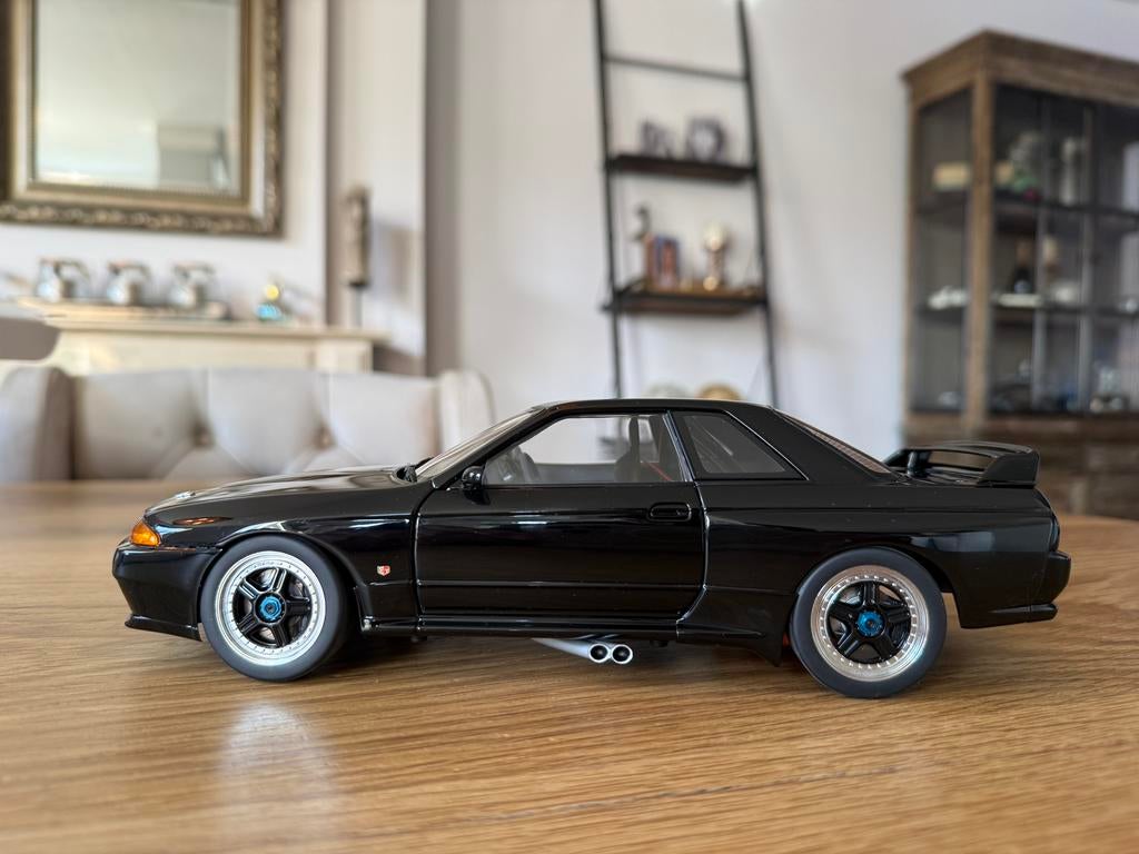 1:18 Nissan Skyline GT-R R32 Group A zwart Autoart 89082, Hobby en Vrije tijd, Modelauto's | 1:18, Auto, Autoart, Ophalen of Verzenden
