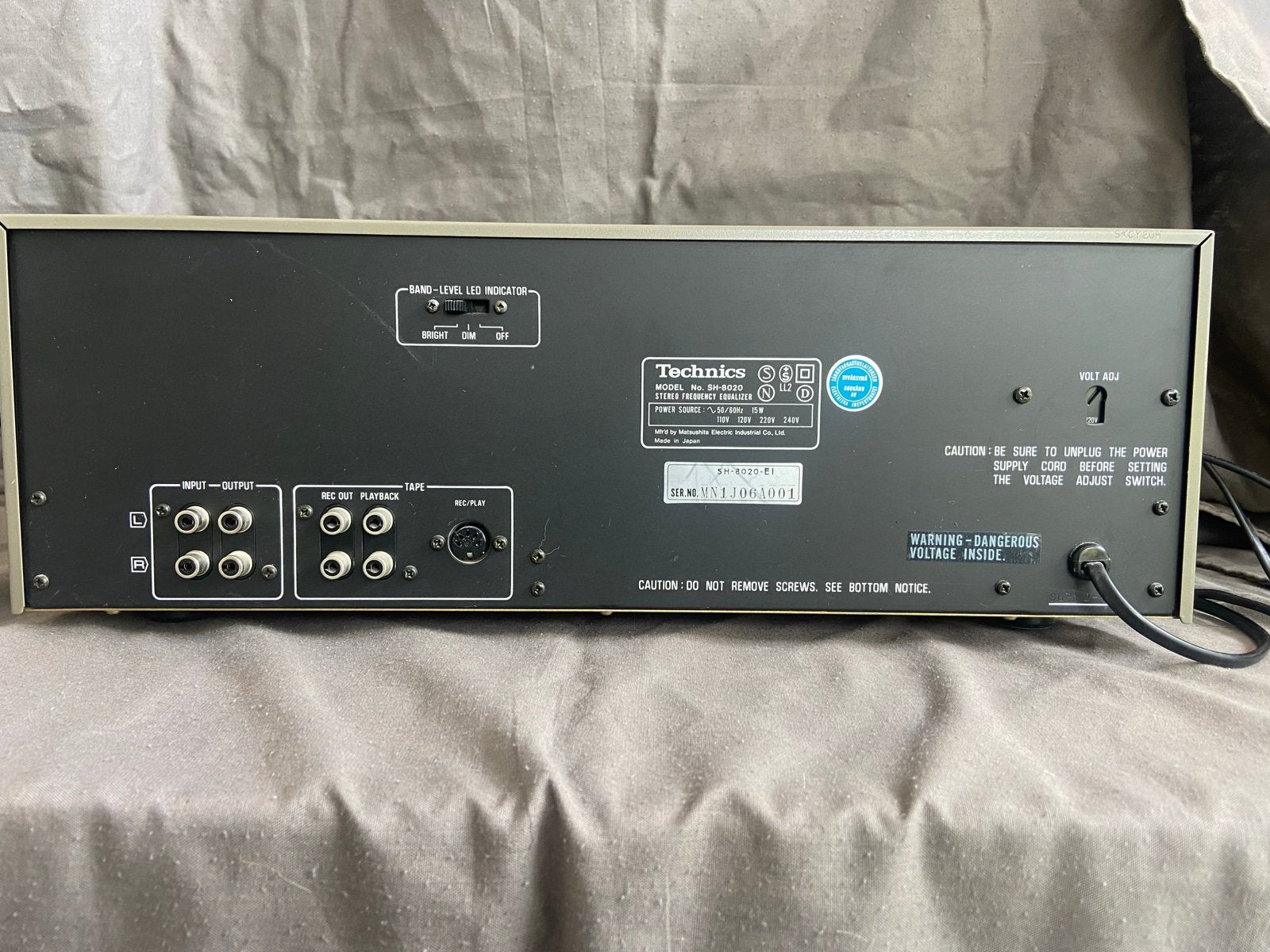 Technics SH-8020 Stereo Frequentie Equalizer, Overige merken, Gebruikt, Ophalen of Verzenden, Minder dan 60 watt