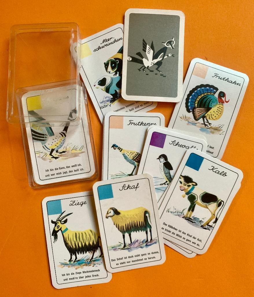 Vintage Dieren kwartet duits dierenkwartet kwartetspel, Verzamelen, Speelkaarten, Jokers en Kwartetten, Ophalen of Verzenden, Gebruikt