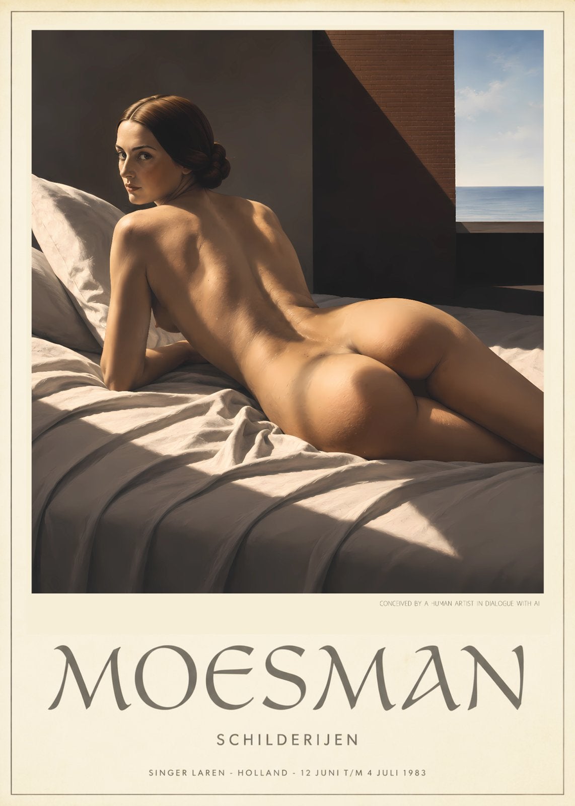 Hedendaagse kunstposter, Rechthoekig Staand, Deurposter of groter, Ophalen of Verzenden, Zo goed als nieuw