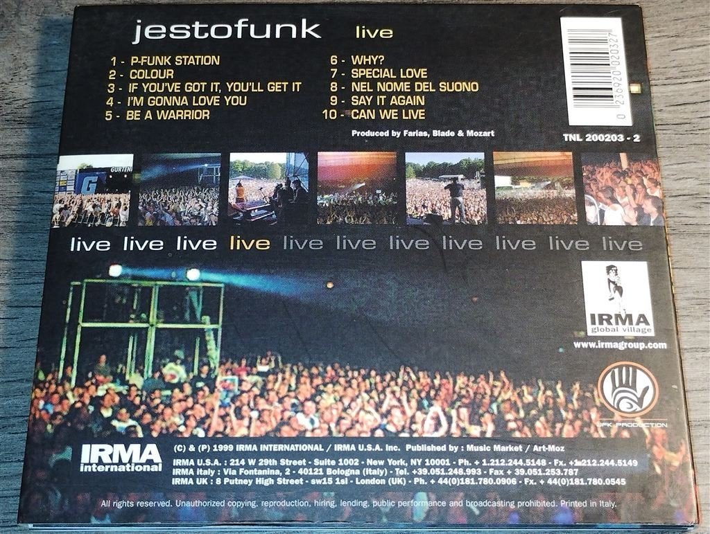 Jestofunk ‎– Live, Ophalen of Verzenden, Zo goed als nieuw, Disco