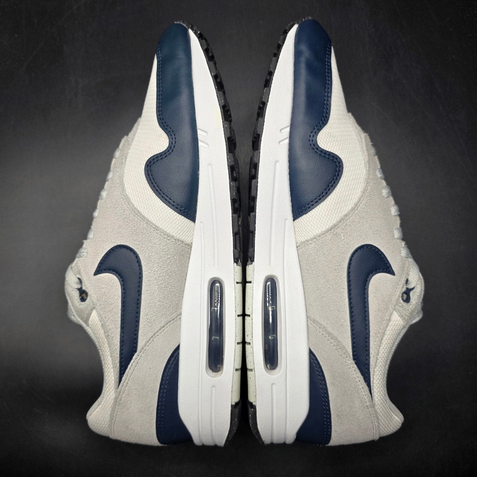 Nike Air Max 1 Essential 'Summit White Armory Navy' Maat: 46, Nike air max, Beterdit, Ophalen of Verzenden, Heerenveen