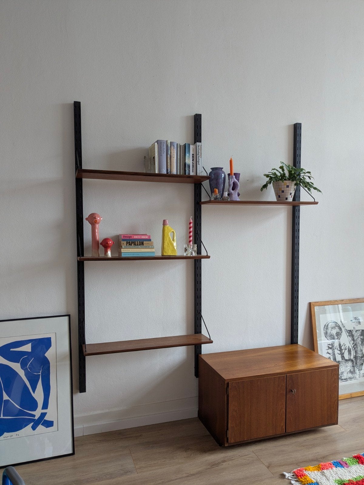 Wandmeubel vintage, Huis en Inrichting, Kasten | Wandmeubels, Gebruikt, Ophalen of Verzenden, Minder dan 150 cm, Minder dan 100 cm