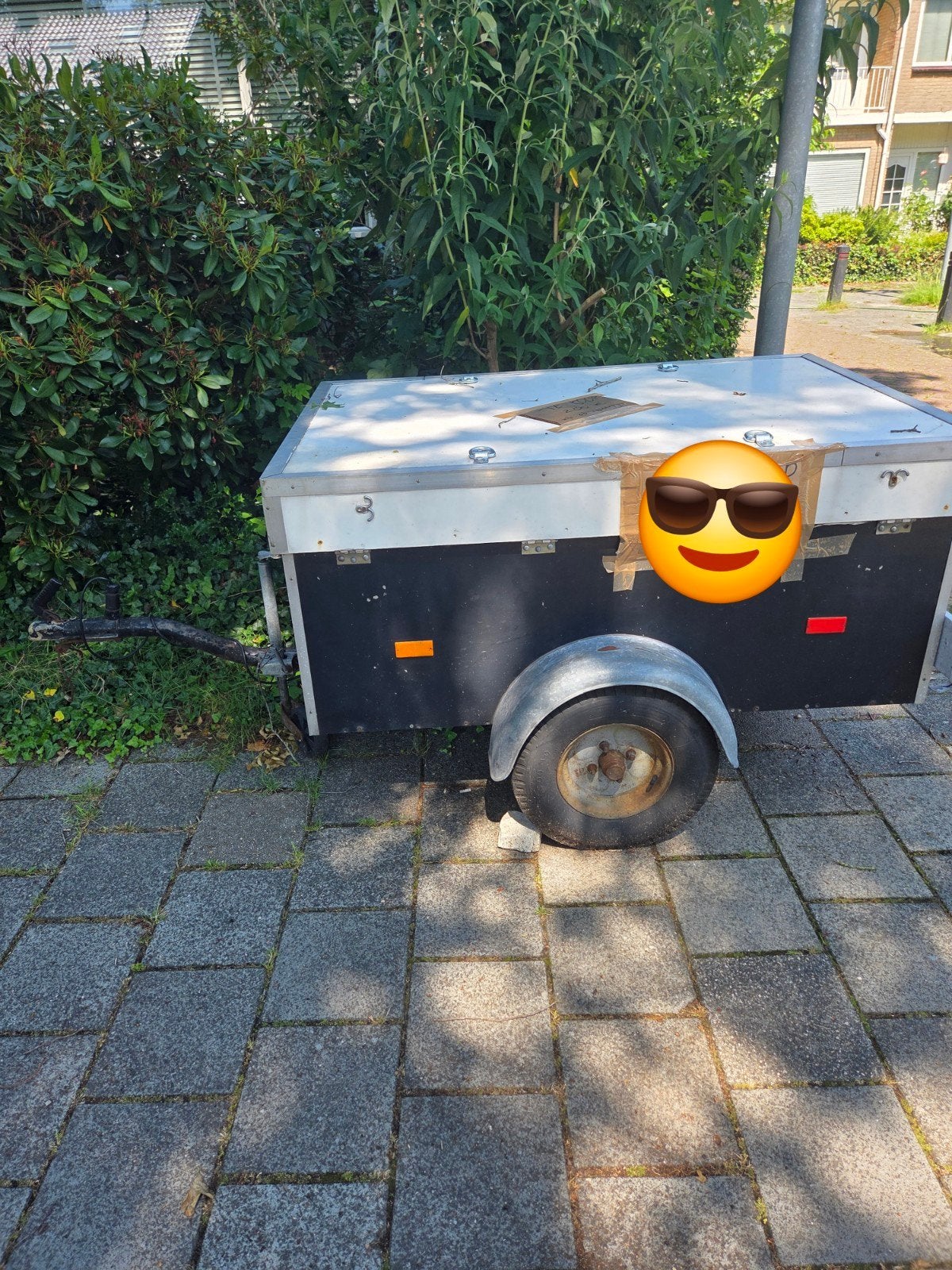 Aanhangwagen met deksel, Auto diversen, Aanhangers en Bagagewagens, Ophalen, Gebruikt