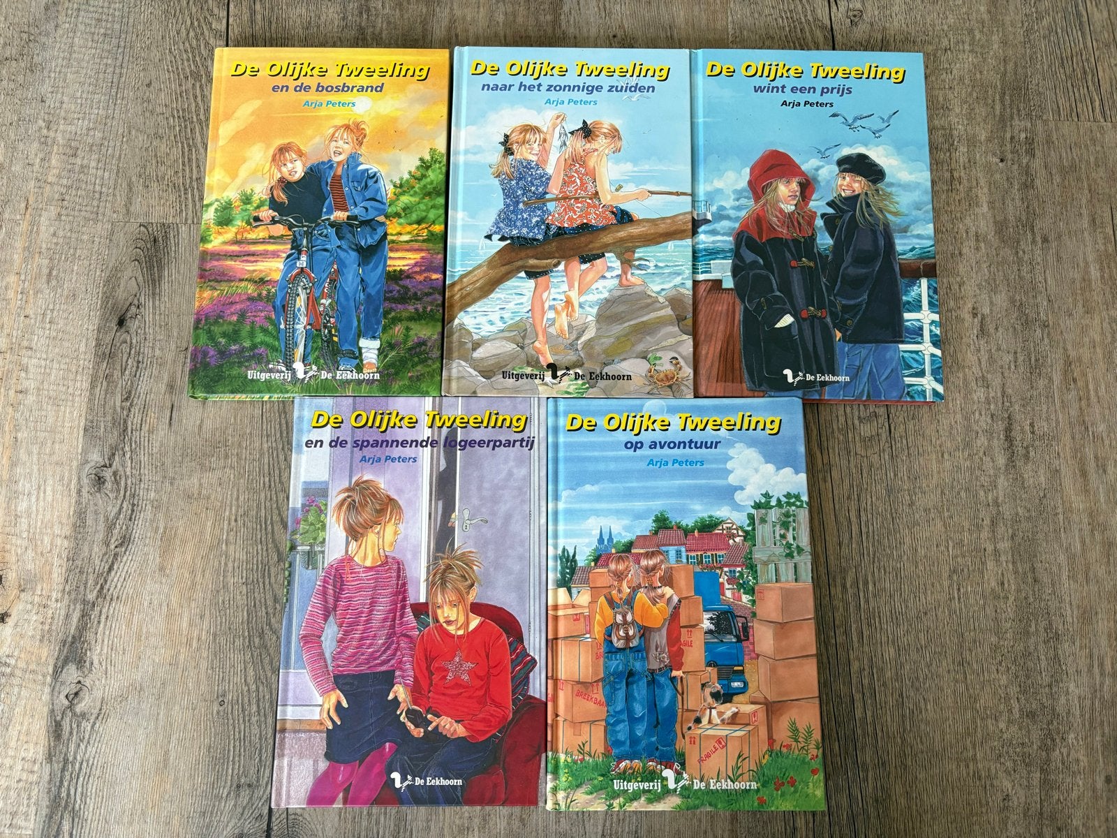 5 boeken van De Olijke Tweeling - Avontuurlijke jeugdboeken, Boeken, Ophalen of Verzenden, Zo goed als nieuw, Fictie