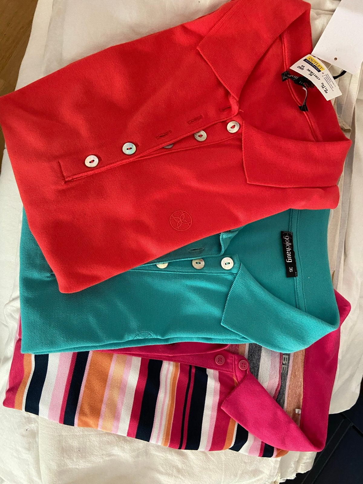 Set van 3 Dames Polo Shirts - Diverse Kleuren en Maten, Maat 38/40 (M), Ophalen of Verzenden, Zo goed als nieuw, Korte mouw