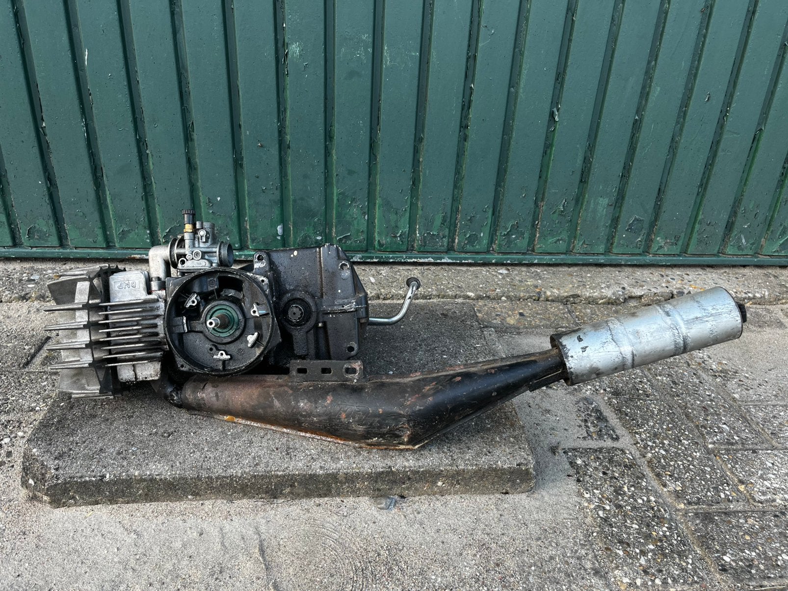 Puch blok 70cc 17,5 mm carb 65cc hoge druk kop waaier, Ophalen, Zo goed als nieuw, Blok