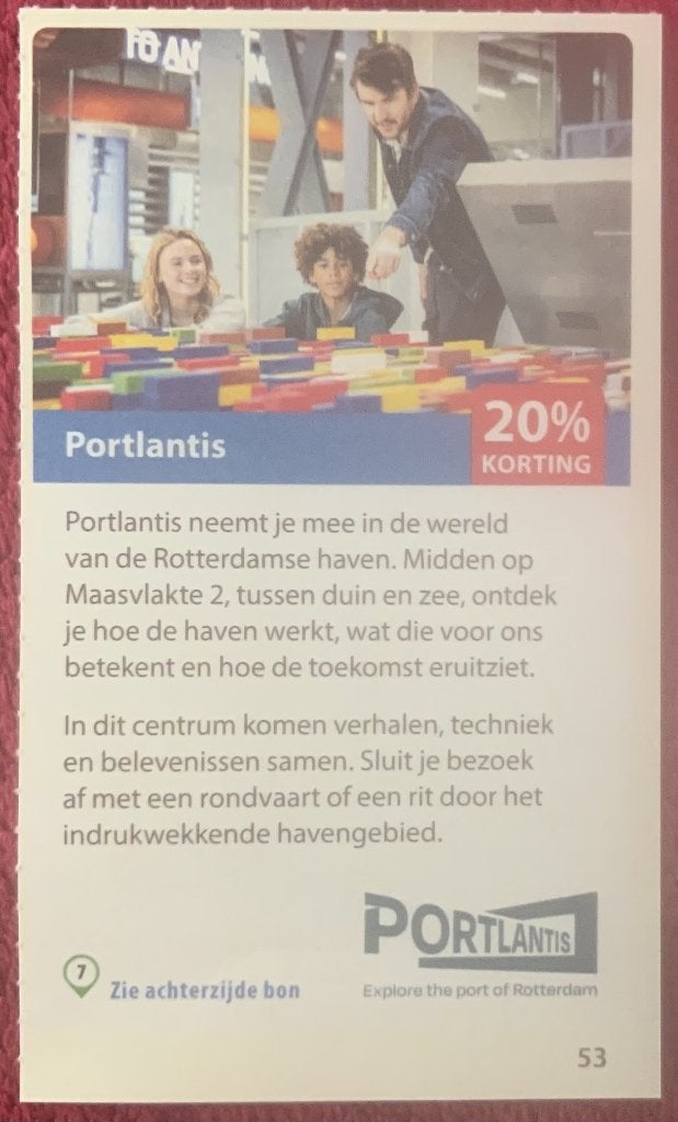 Portlantis in Rotterdam Voordeelbon, Drie personen of meer, Kortingsbon, Overige typen