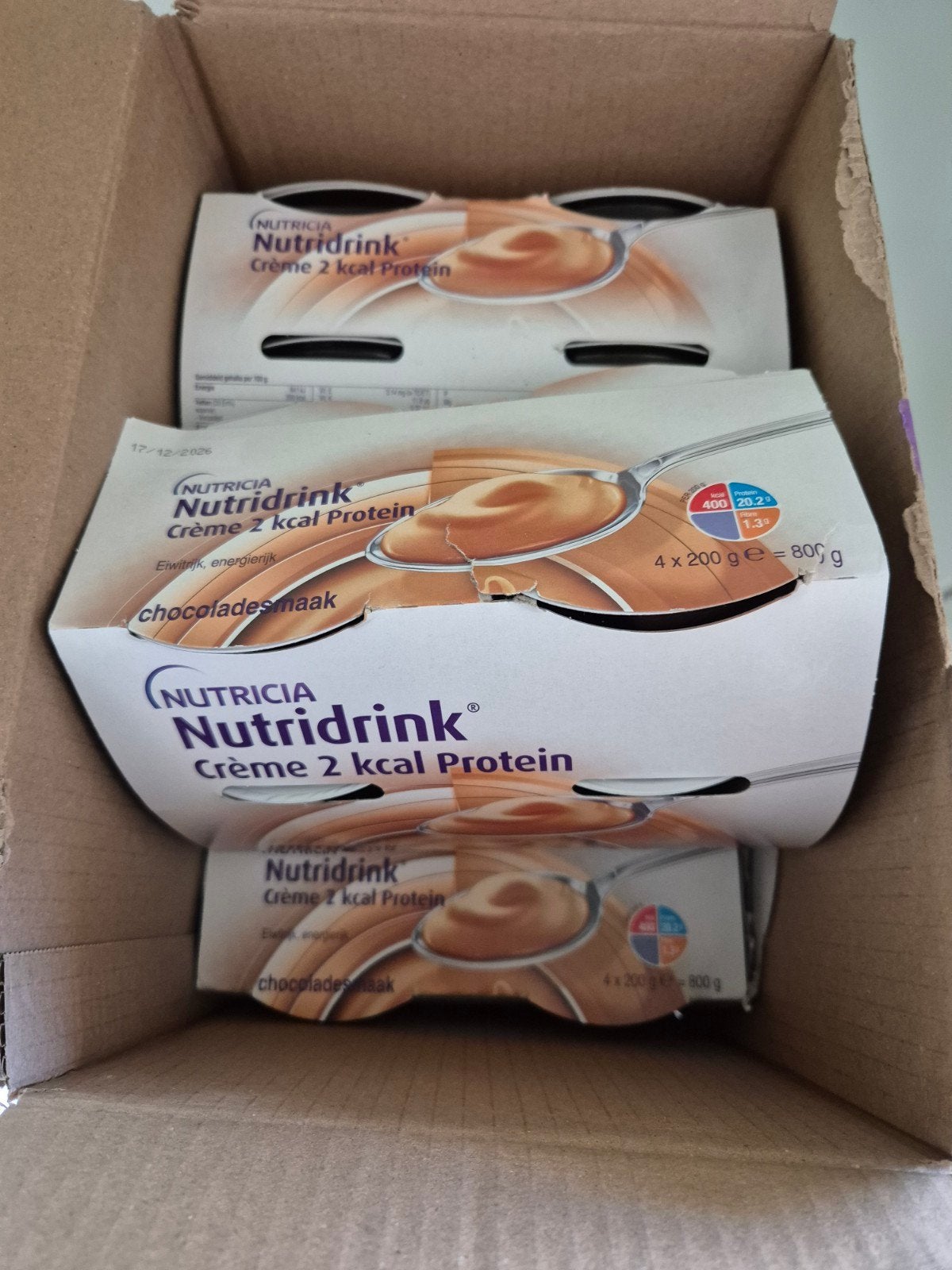 Nutricia nutridrink eiwitrijke kwark, Ophalen