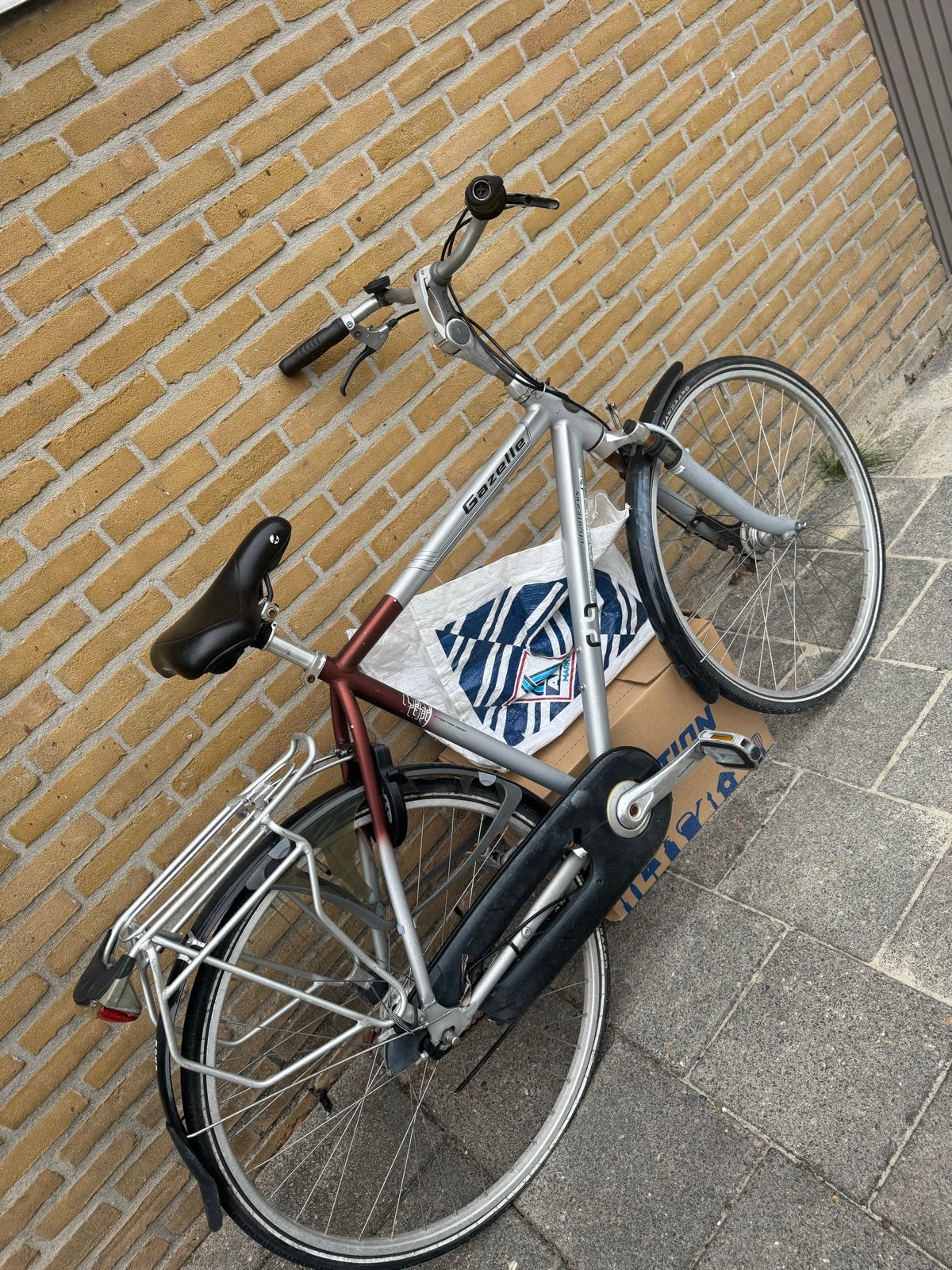 Gazelle herenfiets, Fietsen en Brommers, Fietsen | Heren | Herenfietsen, Gebruikt, Versnellingen, Ophalen of Verzenden, 57 tot 61 cm