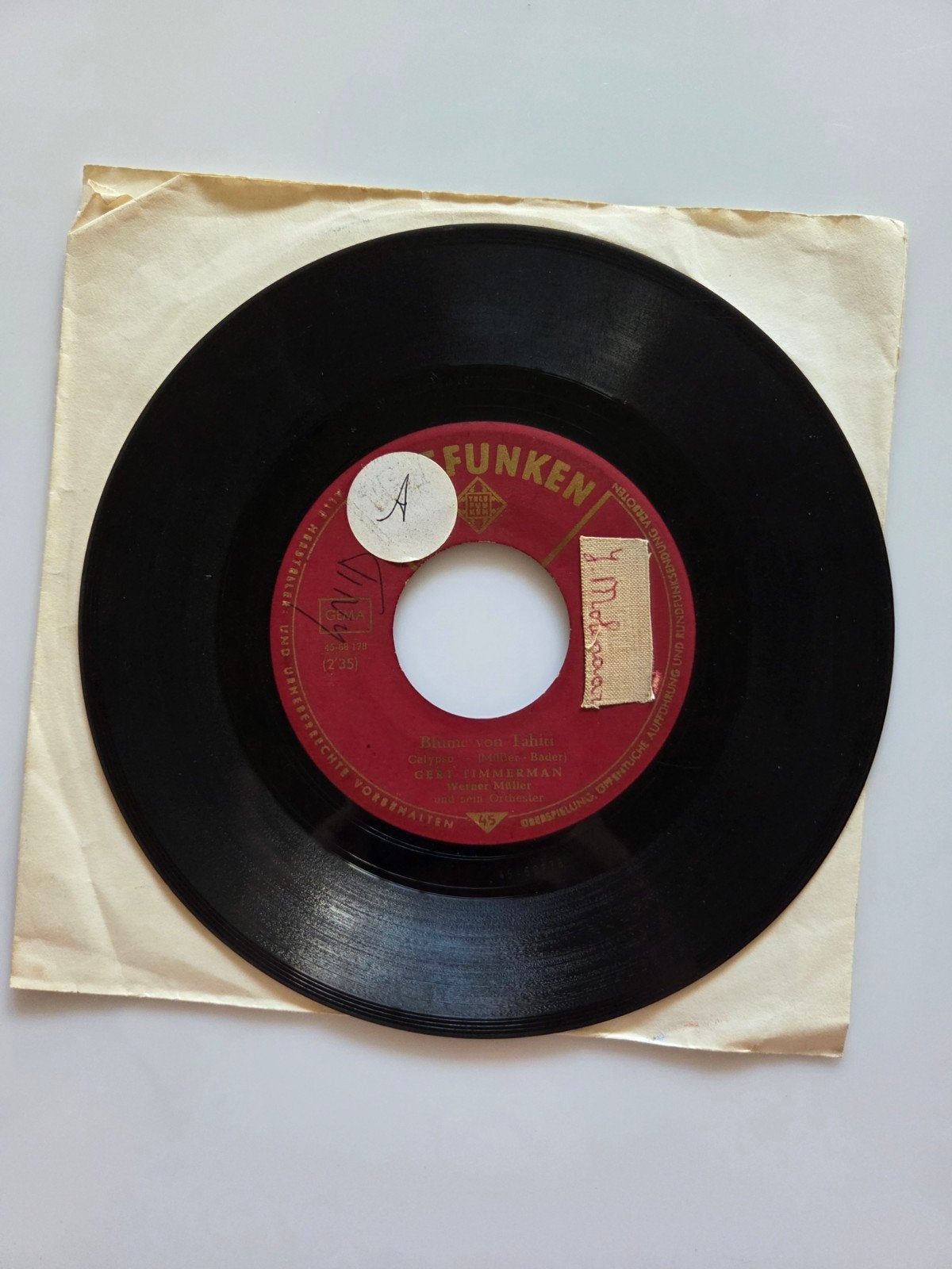 Gert Timmerman - Blume von Tahiti, Ophalen of Verzenden, Gebruikt, 7 inch, Nederlandstalig