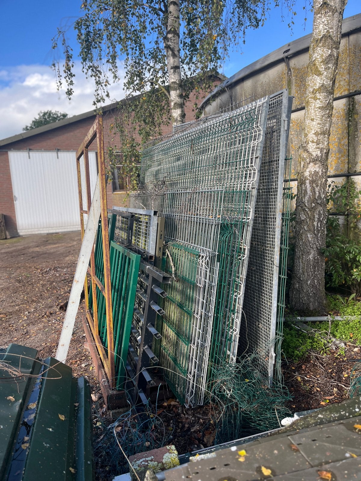 Heras hekwerk en poorten - Diverse maten en types, Tuin en Terras, Met poort, Gebruikt, Dubbelstaafmat hekwerk, Ophalen of Verzenden