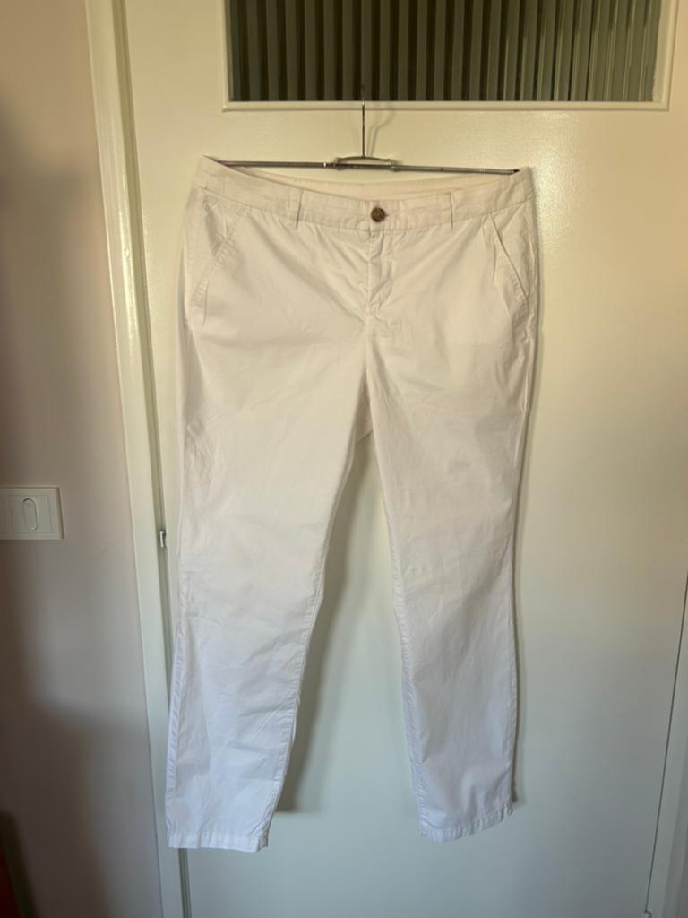 Witte broek van Yessica, maat 40, Maat 38/40 (M), Wit, Ophalen of Verzenden, Zo goed als nieuw