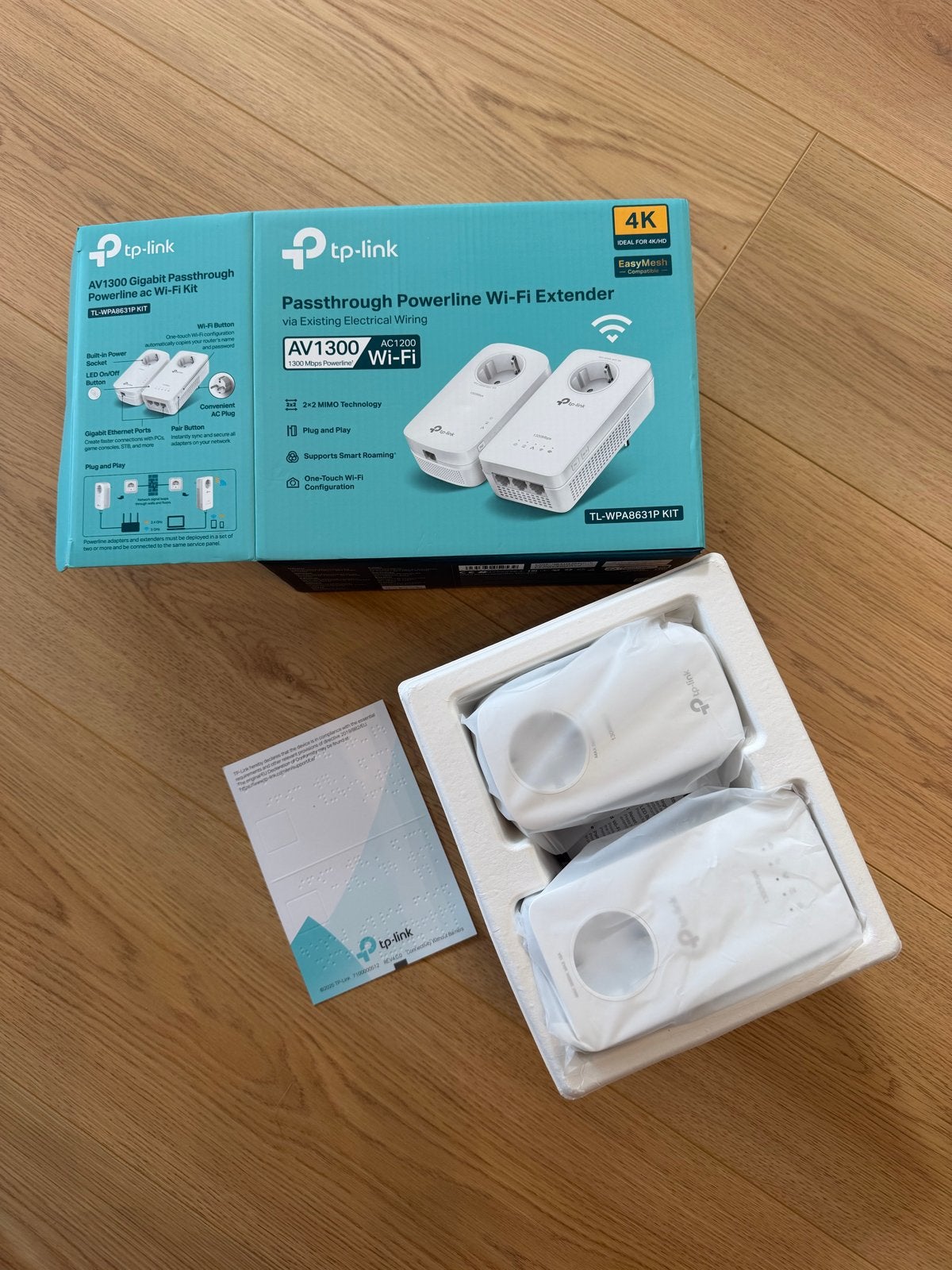 TP-Link AV1300 Powerline Wi-Fi Extender Kit (TL-WPA8631P), Ophalen of Verzenden, Zo goed als nieuw