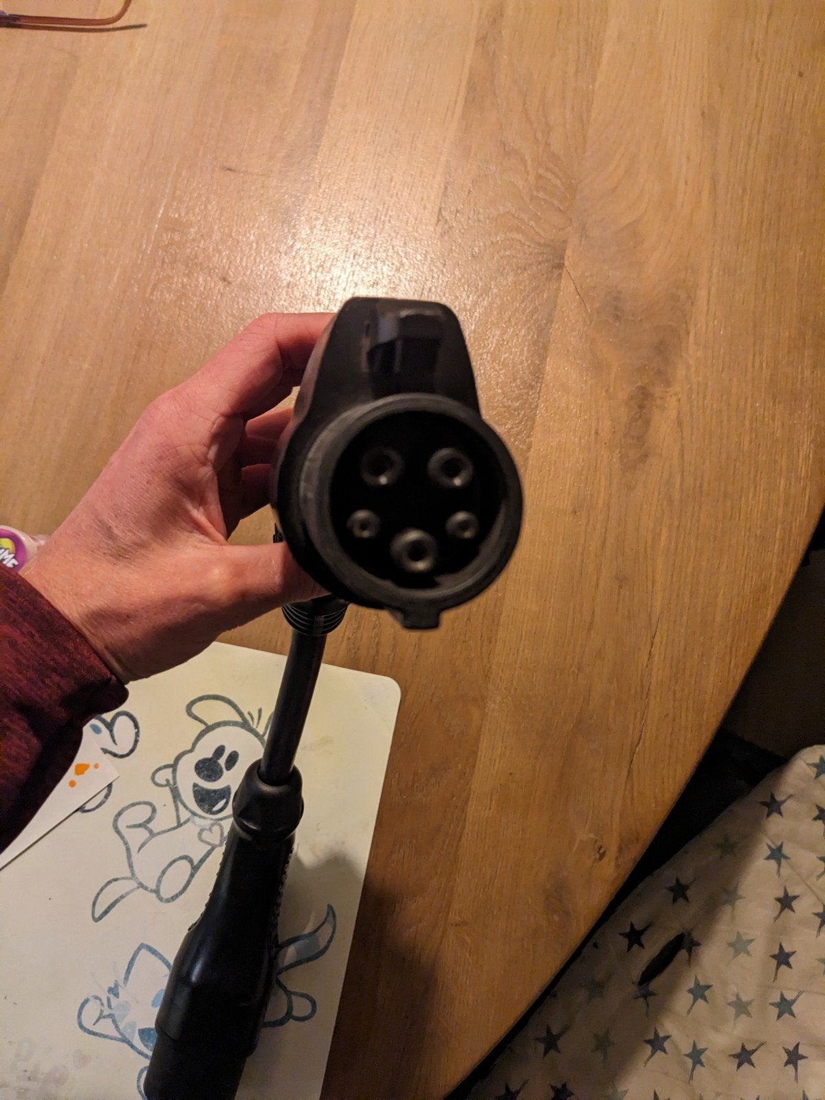 Duosida Adapter om een type 1 naar type 2 laadkabel, Ophalen of Verzenden, Zo goed als nieuw, Laadkabel