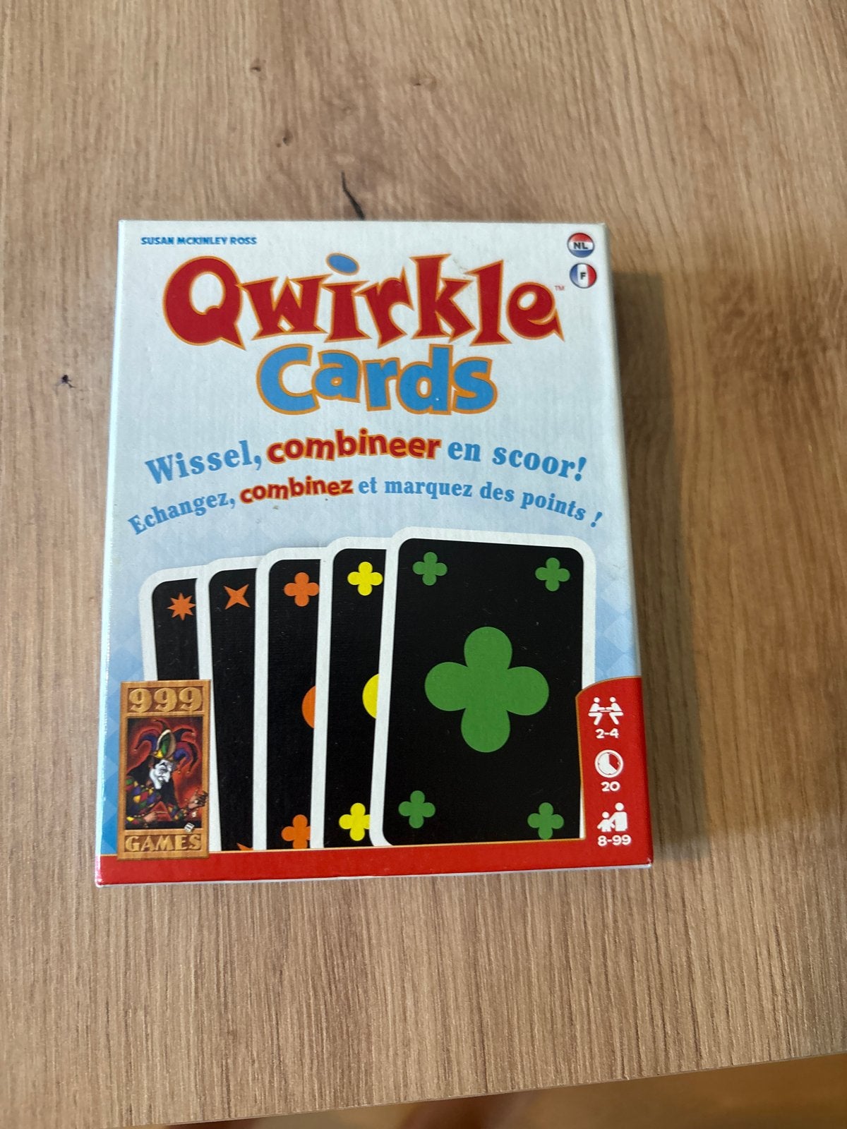 Qwirkle Cards: Wissel, combineer en scoor!, Een of twee spelers, Ophalen of Verzenden, Gebruikt