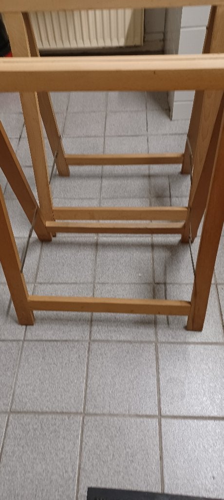 2 houten schragen, Ophalen, Gebruikt, Overige typen, Minder dan 2 meter