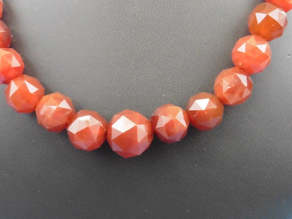 Carneolen collier met zilveren slot                     D131, Sieraden, Tassen en Uiterlijk, Antieke sieraden, Ophalen of Verzenden