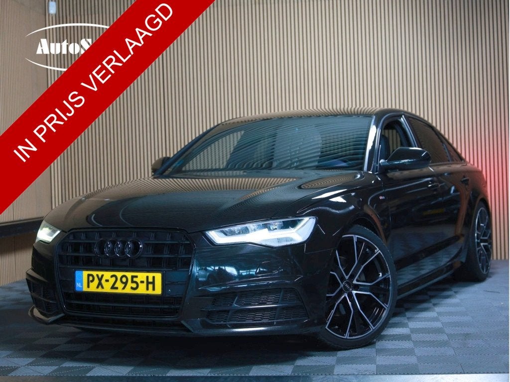 Audi A6 Limousine 1.8 TFSI ULTRA BUSINESS EDITION AVM CARPLA, Gebruikt, Euro 6, Bruin, Leder en Stof