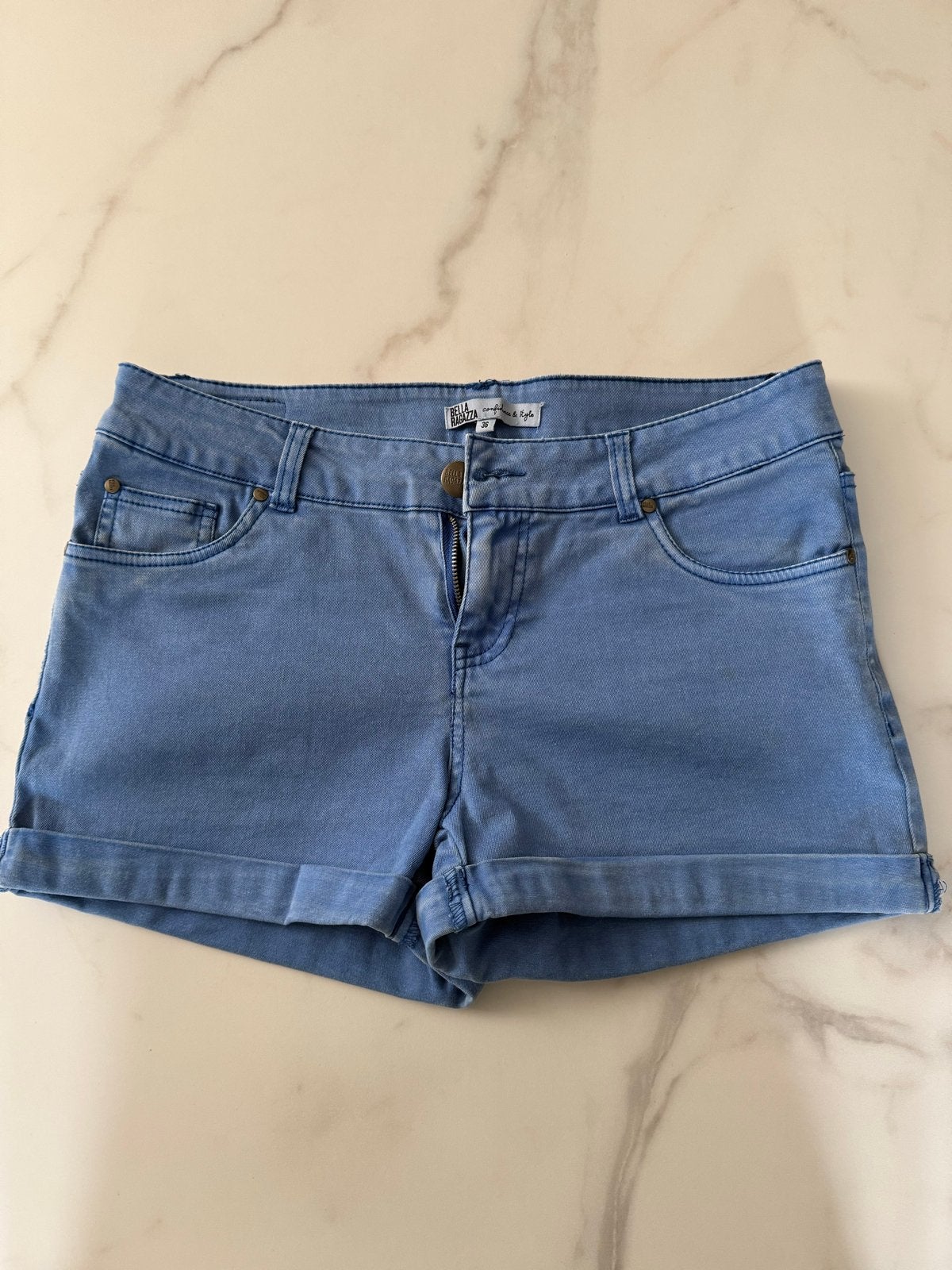 Bella Ragazza short blauw maat 36, Ophalen of Verzenden, Zo goed als nieuw, Maat 36 (S), Blauw