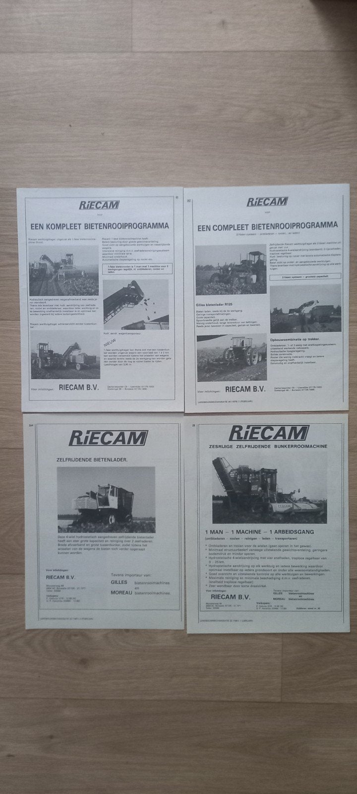 R 11: Riecam bietenrooiers advertenties., Ophalen of Verzenden, 1920 tot 1940, Tijdschrift