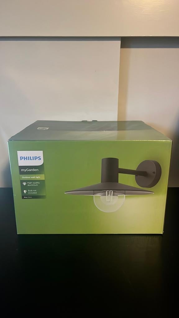 Philips buitenlamp Skua Zwart, Tuin en Terras, Ophalen of Verzenden, Nieuw