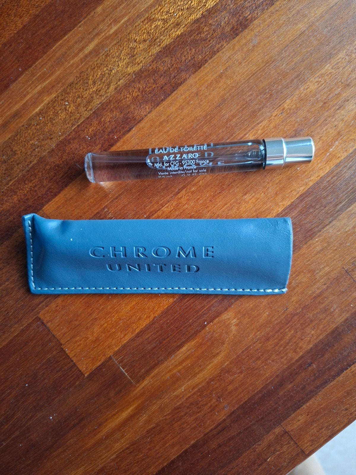 Azzaro Chrome United Eau de Toilette - Sample/Reisformaat, Verzamelen, Ophalen of Verzenden, Zo goed als nieuw