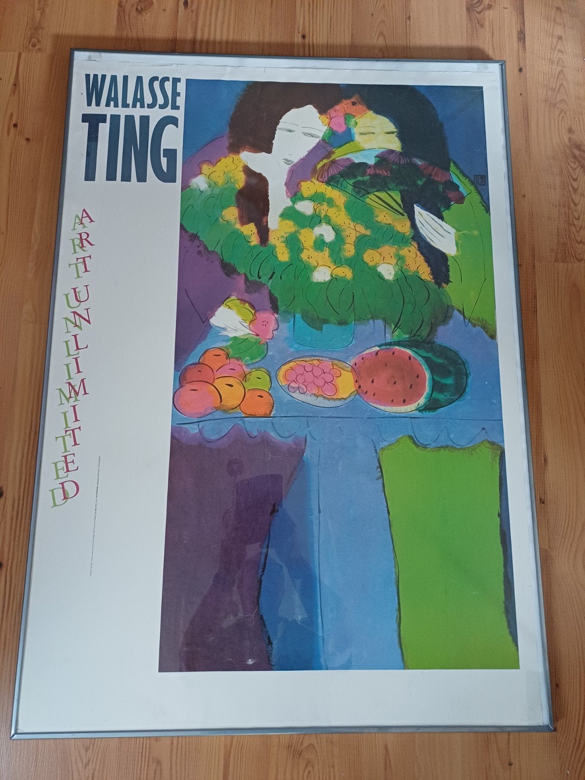 Vintage Walasse Ting kunstposter "I tell you a secret" (1983, Antiek en Kunst, Ophalen of Verzenden