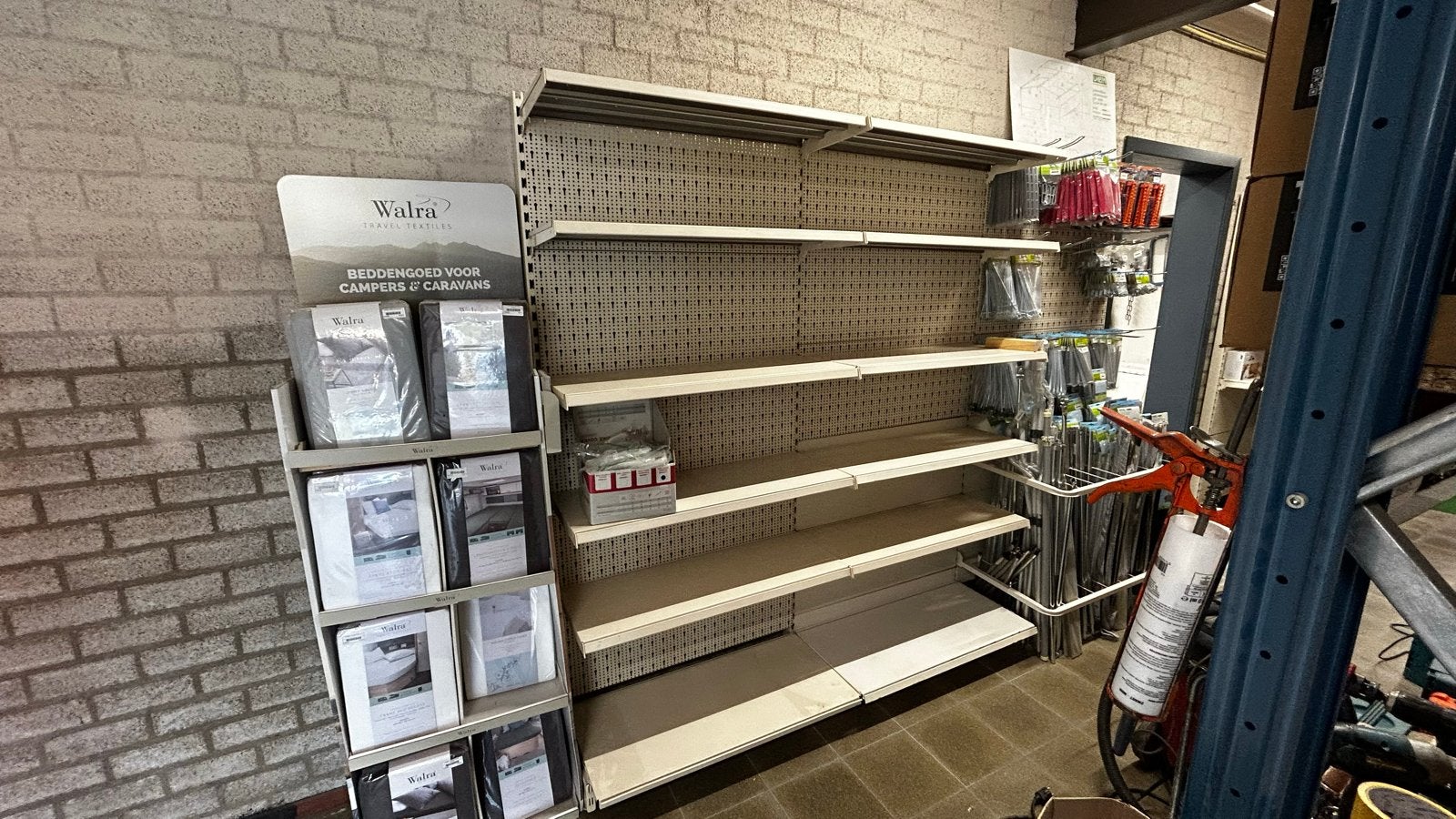 Winkelstellingen en schappen - Diverse maten, Ophalen, Gebruikt