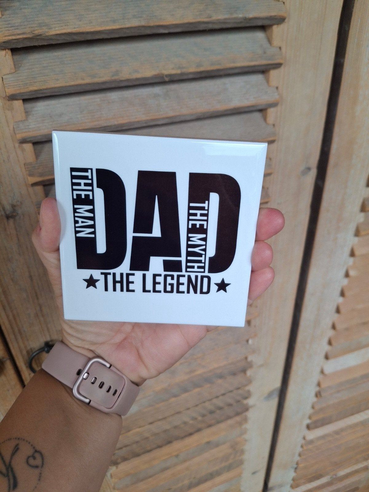 Tegeltje DAD the legend, Zwart, Nieuw, Ophalen of Verzenden, Modern