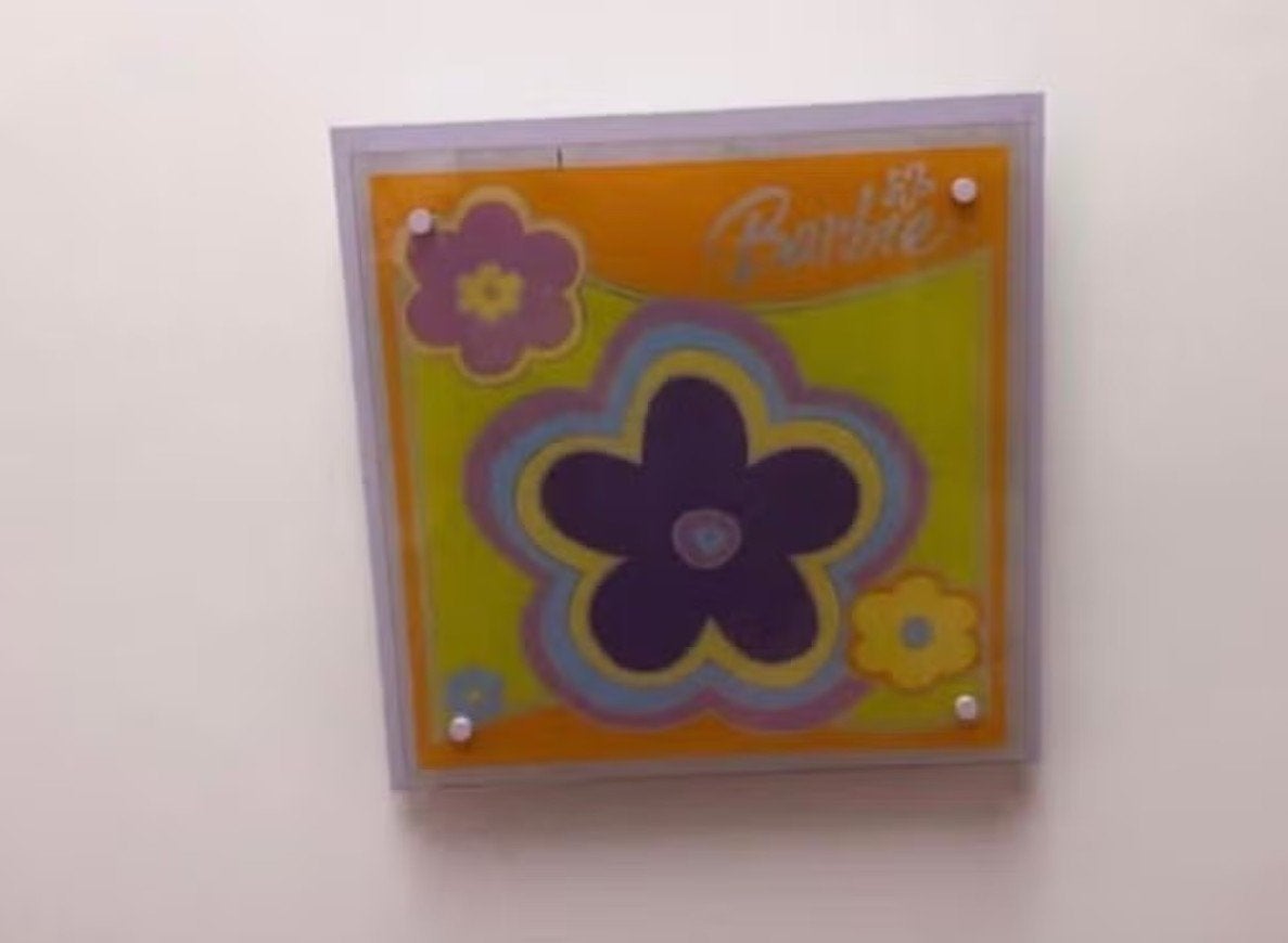 Plafondlamp en wandlamp met bloemen van Barbie, Ophalen, Gebruikt, Meerkleurig, Overige stijlen